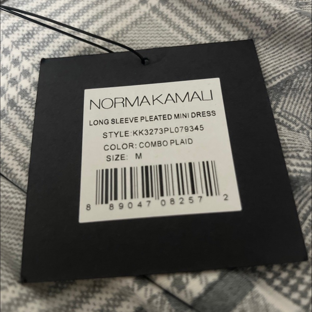 Norma Kamali Gray Patterned Fabric
